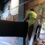 installation du tissu