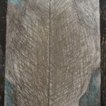 Blessure 01 (détail), encre, aquarelle, gravure sur fibrociment, 2017