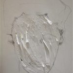 Blessure 02, graphite, fente sur papier, 2017