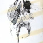 Vanité 03, 2006, fusain, encre de chine, mine de plomb, acrylique spray sur papier, 48,5 x 64,6 cm