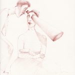 À ceux qui voient, à ceux qui veulent bien voir (Détail), 2014, encre sur papier