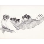 Paysage désolé, 2012, encre, graphite sur papier