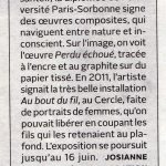 Article Le Soleil, Josiane Desloges, 2015-02