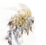 Rencontre céleste, 2016, encre, aquarelle, graphite sur papier, 35 x 21,5 cm